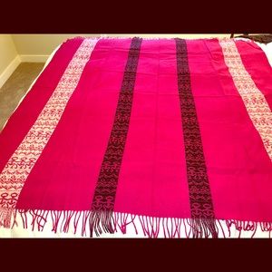Stunning Pink Tribal Blanket And Wrap